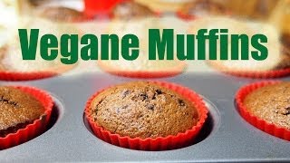 Vegane Muffins  Fettarm und super lecker VEGAN [upl. by Ylatan249]