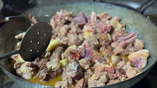 Original Afghani Mutton Karahi Recipe  4KG Mutton Karahi Recipe  Karahi Mutton  Kohatx [upl. by Airdnoed]