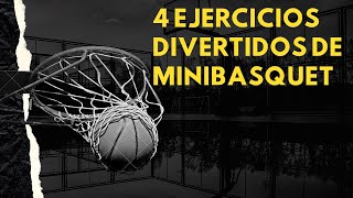 4 EJERCICIOS DE MINIBASKET  BASQUET PARA PRINCIPIANTES  CLINICA DE BASQUETBOL [upl. by Dacia995]