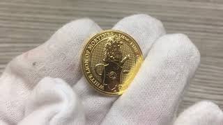 2020 Queens Beasts White Lion of Mortimer Gold Coin  Bullion Exchanges [upl. by Alyak195]