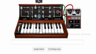 Google Doodle Robert Moogs 78th Birthday [upl. by Christianity768]