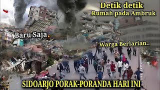 BARU SAJA SIDOARJO MENJERIT Detik² Tornado Dahsyat Sidoarjo Hari ini Warga Panik Puting Beliung [upl. by Lidstone]