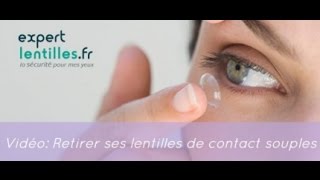 Comment retirer ses lentilles de contact souples Conseils Expert Lentilles [upl. by Furlani]