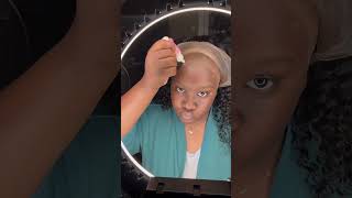 Installing 18’ inch bob curly wig youtube idontownrightstothemusic youtubeshorts [upl. by Azirb]