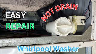 How to repair a dishwasher not draining  troubleshoot Whirlpool [upl. by Pebrook]