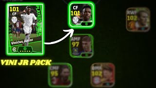 VINICIUS JR POTW PACK OPENING  101 RATE  Free Try 🎁 Epics and many more  eFootball 2024 Mobile [upl. by Nilpik486]