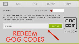 How to Redeem Game Code on GOG 2023 [upl. by Enilorak280]