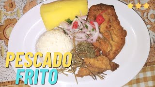 Pescado frito  ensalada 🎣🍴 [upl. by Ylicec602]