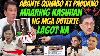 MAKAKASUHAN NG DUTERTE DAHIL SA FAKE NEWS NI ABANTE QUIMBO INAYAWAN NA❗️ [upl. by Standice]