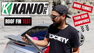 Kanjo SpecD Carbon Fiber Roof Fins Aero Test [upl. by Analise579]