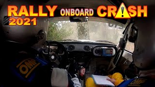 ONBOARD rally Crash compilation 2021 by Chopito Rally Crash [upl. by Todhunter]