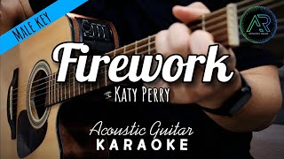 Firework by Katy Perry  Male Key  Acoustic Guitar Karaoke  Singalong  Instrumental  Lyrics [upl. by Iva933]