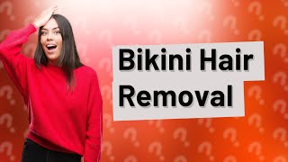 How to remove bikini hair at home [upl. by Hymie]