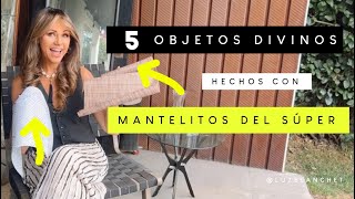 Mira TODO lo que puedes HACER con MANTELITOS del super  Luz Blanchet [upl. by Corrina]