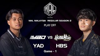 YOUNG amp DANGEROUS VS HOMEBOIS SYNDICATE GAME1MAL MY S2 REGULAR SEASONYAD VS HBS GAME1NCOESPORT [upl. by Sisak859]