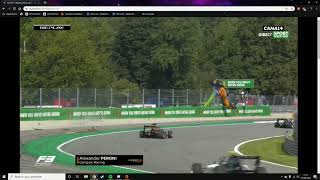 Alex Peroni crash F3 Monza 07092019 [upl. by Eenrahc]