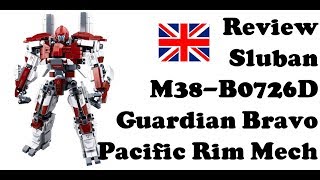 Review Sluban B0726D  Guardian Bravo  Pacific Rim Mech [upl. by Llereg]