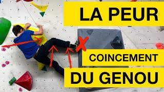 ESCALADE DE BLOC  Comment se servir de la technique du coincement de genou sans rester pris [upl. by Seton]