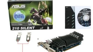 Video Card ASUS GeForce SILENT 210 DirectX 101 1GB 64Bit DDR3 PCI Express 20 x16 Unboxing [upl. by Alderman223]