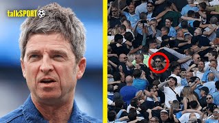 Noel Gallagher Justifies Not Joining Man City Fans In Poznan Celebration Due To Severe Hangover 🤢😅 [upl. by Hameean]