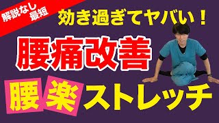 【腰痛治し方ストレッチ】腰痛や坐骨神経痛に超効果的！！ズボラな方でもこのストレッチだけで劇的に改善 [upl. by Lynelle]