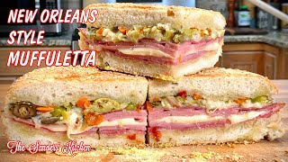 BEST MUFFULETTA RECIPE  NEW ORLEANS STYLE  HOT AND CRISPY [upl. by Yneffit]