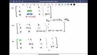 Linear Algebra 33  The Number of Solutions of a Linear System 5 of 6 [upl. by Ahsaet698]