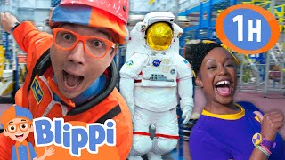 Blippi and Meekah Learn To Be Astronauts  Blippi Vehicles  Learning Videos for Kids [upl. by Dey]