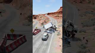 Realistic Highway Car Crashes 19  BeamNGdrive [upl. by Berthold]