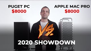 8000 Mac Pro vs 8000 Puget PC [upl. by Beller804]