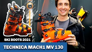 Tecnica Mach1 MV 130 carbon reinforced ski boot ISPO [upl. by Eceryt]