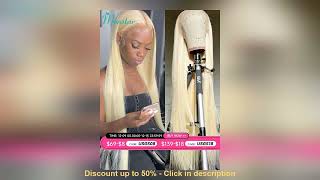 13x4 13x6 360 HD Transparent 613 Honey Blonde Color Lace Front Human Hair Wigs for Women Raw Braz [upl. by Jenei]