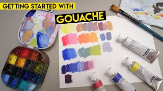 Getting Started with Gouache in 2023 ✶ advice for beginners amp my favorites [upl. by Gilbye]