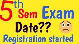 Degree fifth semester exam date exam registration date kerala university asmedia [upl. by Mauchi]