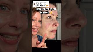 GLASS SKIN  how to cover rosacea ✅ with Jones Road Beauty [upl. by Kim]