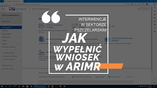 Jak wypełnić wniosek w ARiMR o przyznanie pomocy w ramach Interwencji w Sektorze Pszczelarskim [upl. by Bat]