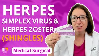 Herpes Simplex Virus and Herpes Zoster Shingles Integumentary System  MedSurg  LevelUpRN [upl. by Jelena]