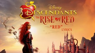 Kylie Cantrall Alex Boniello  Red Lyrics From Descendants The Rise of Red [upl. by Zweig]