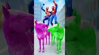 SpiderMan rides horse to chase imposter  SpiderMan looks to the future gta gtav spiderman [upl. by Akeber]