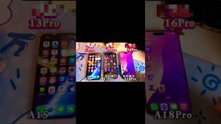 IPhone 13 Pro VS 15 Pro VS 16 Pro intelligent speed new phone mobile [upl. by Edwina]