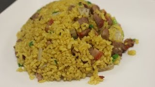 How to Make Yellow Fried Rice Pork Fried Rice [upl. by Dorion]