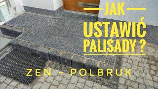 Jak ustawić palisady i zrobić wejście do domu z kostki brukowej Mimal Brukarz brukarzyoutube [upl. by Duj486]