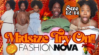 Fall Fashion Nova Haul 🍂  MidSize TryOn Size 1214 🍁 [upl. by Kwarteng676]