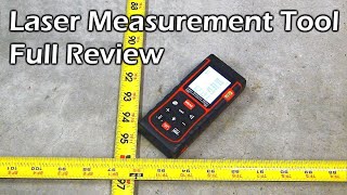 Laser Measurement Tool Review  Measures Length  Area  Volume [upl. by Adnilab124]