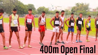 400m Mens Open Final 1 UP State Under 23 and Open Athletics Championship Lucknow 2021 [upl. by Henigman701]