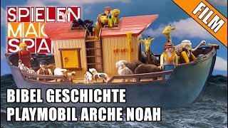 Playmobil Arche Noah Film 🐵 Bibel Geschichte 🦁 Deutsch Kinderfilm ⛈ Tiere Gott 5276 [upl. by Eart104]