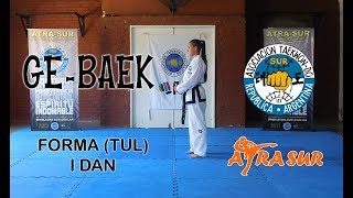 FORMA TUL GE BAEK  Cinto Negro I Dan TaeKwonDo ITF ESC ATRA SUR [upl. by Cirre]