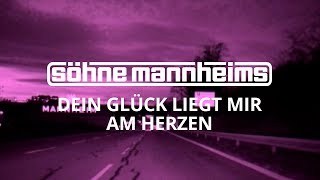 Söhne Mannheims  Dein Glück liegt mir am Herzen Official Video [upl. by Ahasuerus]