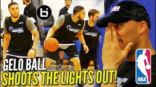 LiAngelo Ball SHOT THE LIGHTS OUT in Front of 20 NBA Scouts Pre Draft Scrimmage Highlights [upl. by Reinaldo]