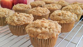 Apple Streusel Muffins  Easy Recipe [upl. by Eidolem144]